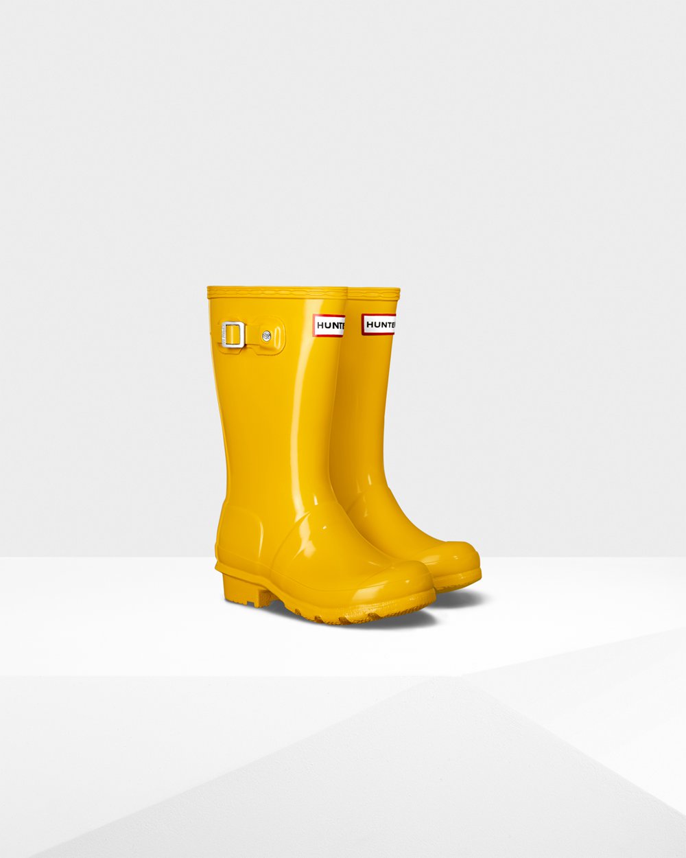 Kids Hunter Rain Boots Yellow - Original Big Gloss - 2378156-GM